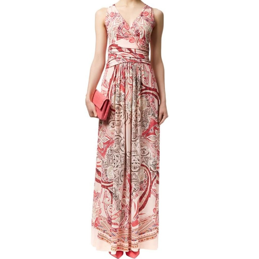 Etro Paisley Maxi Dress in Turquoise